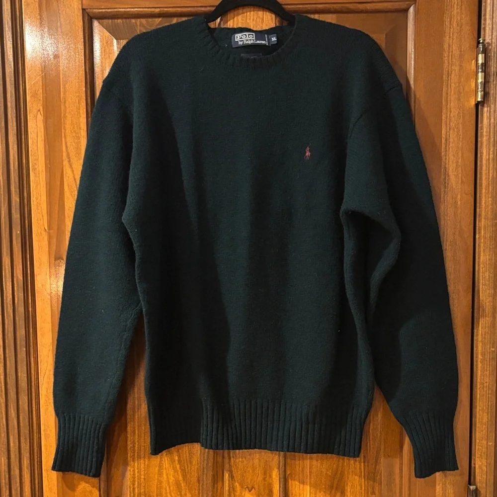 Men's Polo Ralph Lauren Green Sweater - Picture 1 of 1